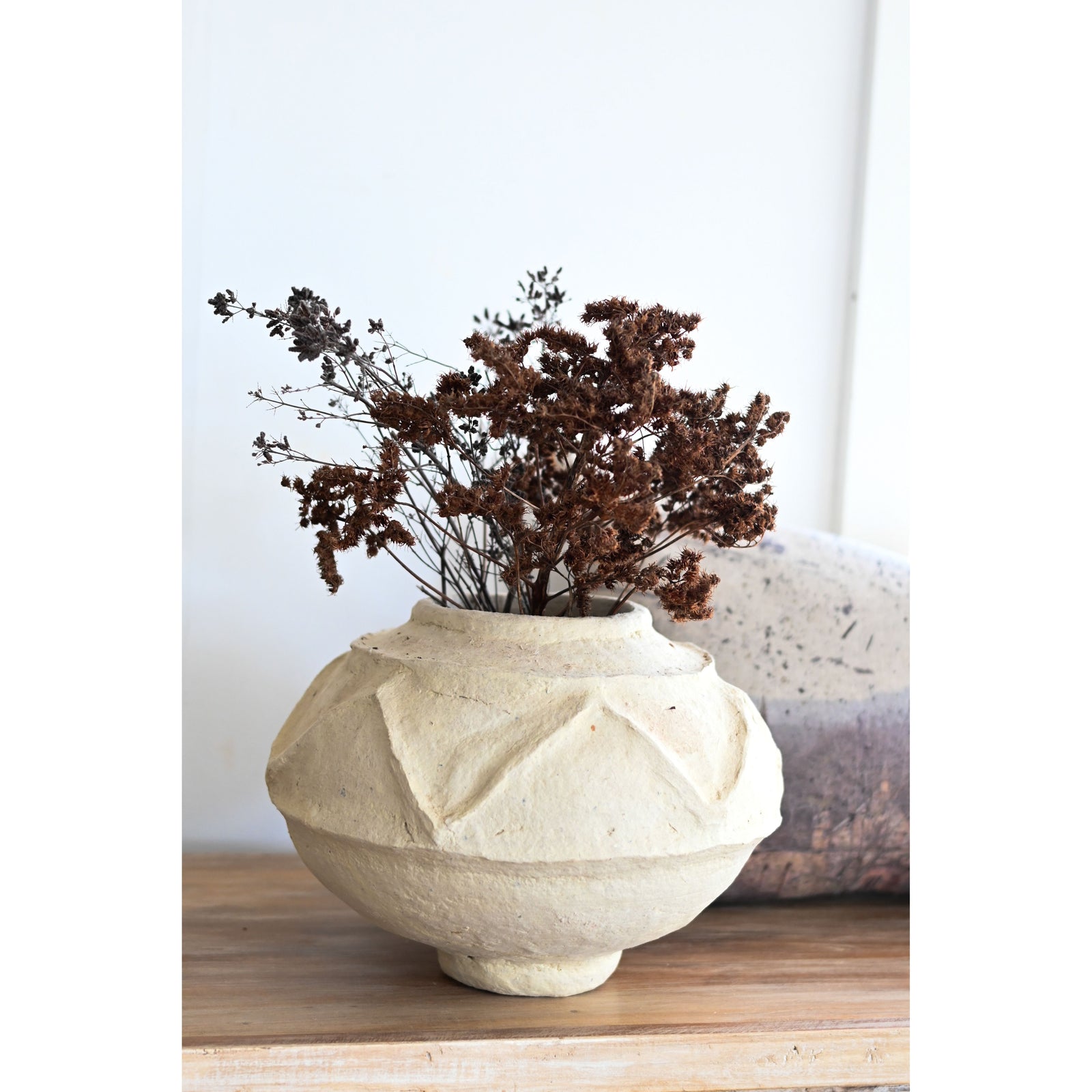 'Mélé' paper mache vase