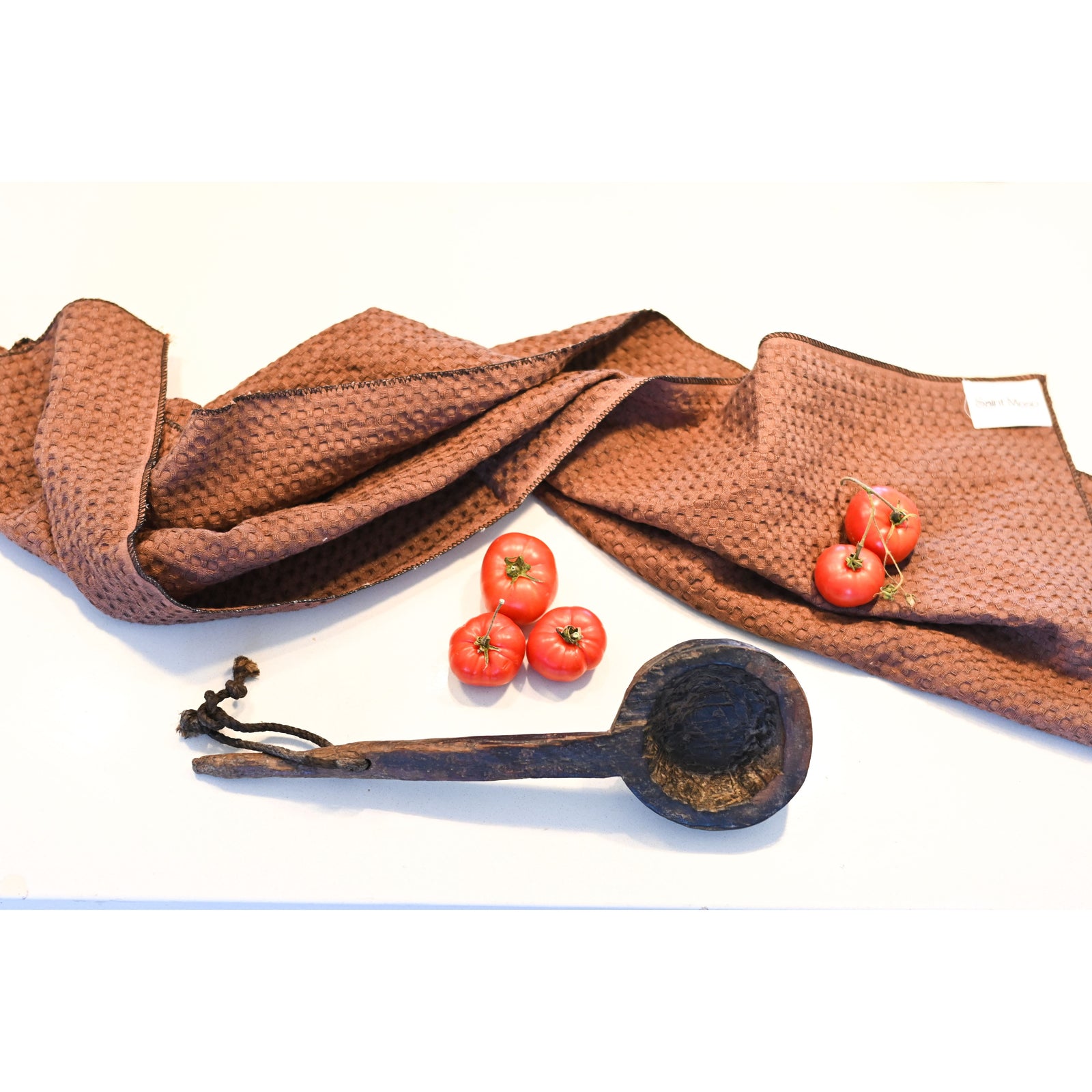 Vintage hand carved wooden spoon