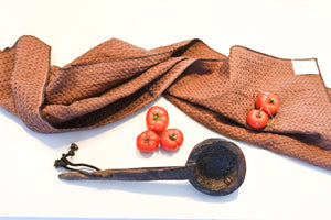 Vintage hand carved wooden spoon