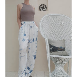 Floating Cloud lotus silk pants